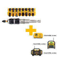 DeWALT DT70518T 10-delige Impact Torsion Schroefbitset + Zwenkbare bit tip houder - 5035048089576 - DT70518T-QZ - Mastertools.nl