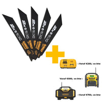 DeWALT DT2408L Reciprozaagblad Toughcoat 2x BIM 203mm 5st - 5035048088586 - DT2408L-QZ - Mastertools.nl