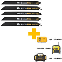 DeWALT DT2409L Reciprozaagblad Toughcoat 2x BIM 305mm 5st - 5035048088579 - DT2409L-QZ - Mastertools.nl