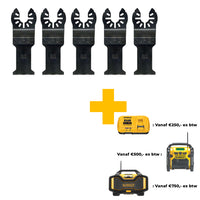 DeWALT DT20723 Multitool Zaagblad BIM tbv Hout met Nagels 43x31mm VE=5 - 5035048050378 - DT20723-QZ - Mastertools.nl