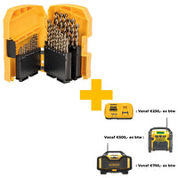 DeWALT DT4957 29-delige HSS E Cobalt Metaalboren Set in Cassette - 5035048535066 - DT4957-QZ - Mastertools.nl