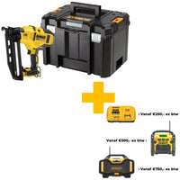 DeWALT DCN660NT Accu Afwerktacker 16Ga 18V XR Basic Body in TSTAK - 5035048631652 - DCN660NT-XJ - Mastertools.nl