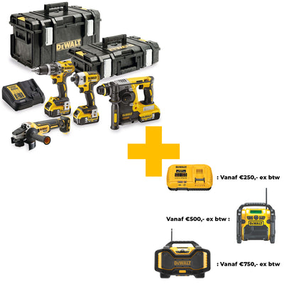 DCK422P3 Accu Combiset 18V 5,0Ah Li-ion in ToughSystem