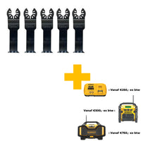 DeWALT DT20724 Multitool Zaagblad HCS tbv Hard Hout 31x67mm VE=5 - 5035048050385 - DT20724-QZ - Mastertools.nl