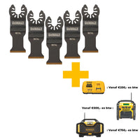 DeWALT DT20727 Multitool Titanium Zaagblad BiM tbv Metaal 31x43mm VE=5 - 5035048050415 - DT20727-QZ - Mastertools.nl