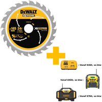 DeWALT Cirkelzaagblad voor Hout | Extreme Runtime | Ø 165mm Asgat 20mm 24T - DT99560-QZ - 5035048542163 - DT99560-QZ - Mastertools.nl