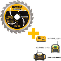 DeWALT Cirkelzaagblad voor Hout | Extreme Runtime | Ø 190mm Asgat 30mm 24T - DT99562-QZ - 5035048542194 - DT99562-QZ - Mastertools.nl