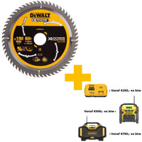 DeWALT Cirkelzaagblad voor Hout | Extreme Runtime | Ø 190mm Asgat 30mm 60T - DT99564-QZ - 5035048542231 - DT99564-QZ - Mastertools.nl