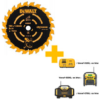 DeWALT Cirkelzaagblad voor Hout | Extreme | Ø 184mm Asgat 16mm 60T - DT1670-QZ - 5035048537053 - DT1670-QZ - Mastertools.nl