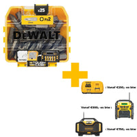 DeWALT DT71521 PZ2 25mm Schroefbits 25 stuks - 5035048535196 - DT71521-QZ - Mastertools.nl