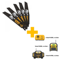 DeWALT DT2301L Reciprozaagblad Toughcoat 2x BIM 152x4.2mm Extra dik 5st - 5035048088630 - DT2301L-QZ - Mastertools.nl