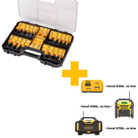 DeWALT DT90017 Frezenset 8mm 22-delig - 5035048538654 - DT90017-QZ - Mastertools.nl