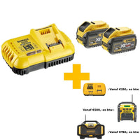 DeWALT DCB118X2 Flexvolt Accu's (2st) 54V 9.0Ah Li-ion + Snellader - 5035048664797 - DCB118X2-QW - Mastertools.nl