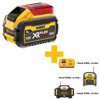 DeWALT DCB547 XR FlexVolt Accu 54V 9.0Ah Li-ion - 5035048646908 - DCB547-XJ - Mastertools.nl