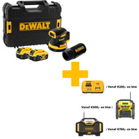 DeWALT DCW210P2 Accu Excenterschuurmachine 18V 5.0Ah Li-ion - 5035048711729 - DCW210P2-QW - Mastertools.nl