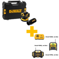 DeWALT DCW210NT Accu Excenterschuurmachine 18V XR Basic Body in TSTAK - 5035048711699 - DCW210NT-XJ - Mastertools.nl