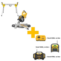 DeWALT DWS773SET Afkortzaag + DE7033 Onderstel - 5054905253202 - DWS773SET - Mastertools.nl