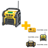 DeWALT DCR020 Bouwradio DAB+FM 10.8-18V XR Li-ion - 5035048459256 - DCR020-QW - Mastertools.nl