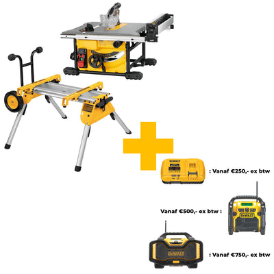 DWE7485RS Zaagtafel + Rijdbaar Onderstel