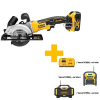 DeWALT DCS571P2 Accu Ultra Compact Cirkelzaag 115mm 18V XR 5.0Ah in TSTAK - 5035048723135 - DCS571P2-QW - Mastertools.nl