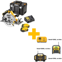 DeWALT DCS572P2 Accu Cirkelzaag 184mm 18V XR 5.0Ah in TSTAK - 5035048729205 - DCS572P2-QW - Mastertools.nl