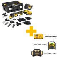 DeWALT DCS356P2 Accu Multitool 18V 5.0Ah + Accessoireset in TSTAK - 5035048726587 - DCS356P2-QW - Mastertools.nl