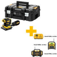 DeWALT DCW200NT Accu Vlakschuurmachine 18V Basic Body in TSTAK - 5054905284121 - DCW200NT-XJ - Mastertools.nl