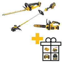 DeWALT DCM561P3SET Accu Combiset Heggenschaar + Kettingzaag + Grastrimmer 18V 5,0Ah Li-ion - - - Mastertools.nl