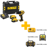 DeWALT DCD709P2T Compacte accu klop-/schroefboormachine 18V XR 5.0Ah in TSTAK - 5035048737187 - DCD709P2T-QW - Mastertools.nl