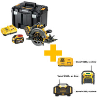 DeWALT DCS579X2 FLEXVOLT Accu Cirkelzaag 190mm 54V XR 9.0Ah in TSTAK - 5035048736449 - DCS579X2-QW - Mastertools.nl