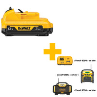 DeWALT DCB124 Accu 12V 3,0Ah XR Li-ion - 5035048713686 - DCB124-XJ - Mastertools.nl