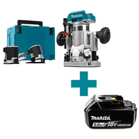 Makita DRT50ZJX2 Accu Boven- en Kantenfrees 18V Basic Body in Mbox - 0088381846127 - DRT50ZJX2 - Mastertools.nl