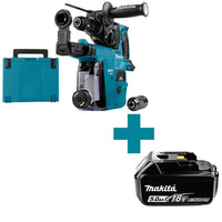 Makita DHR243ZJW Accu Combihamer SDS+ met Snelwisselboorkop 2J incl. Stofafzuiging 18V Basic Body in Mbox - 0088381876193 - DHR243ZJW - Mastertools.nl