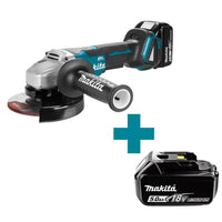 Makita DGA505RTJ Accu Haakse Slijper 125mm 18V 5.0Ah in Mbox - 0088381694834 - DGA505RTJ - Mastertools.nl