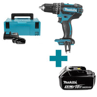 Makita DHP482RTJ Accu klop-/schroefboormachine 18V 5.0Ah in Mbox - 0088381813631 - DHP482RTJ - Mastertools.nl