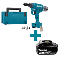 Makita DRV250ZJ Accu Blindklinknageltang 18V Basic Body in Mbox - 0088381876377 - DRV250ZJ - Mastertools.nl