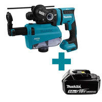 Makita DHR182ZWJU Accu Combihamer SDS+ 1,7J incl. Stofafzuiging AWS 18V Basic Body in Mbox - 0088381873819 - DHR182ZWJU - Mastertools.nl