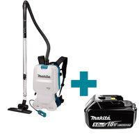 Makita DVC660Z Accu Rugstofzuiger voor Schoonmaak 2x18V Basic Body - 0088381890540 - DVC660Z - Mastertools.nl