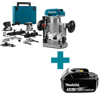 Makita DRT50ZJX9 Accu Boven- en Kantenfrees 18V Basic Body in Mbox - 0088381873680 - DRT50ZJX9 - Mastertools.nl