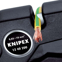 Knipex 12 40 200 Afstriptang automatisch 003-10mm² - 4003773026662 - 12 40 200 - Mastertools.nl