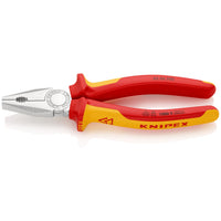 Knipex 03 06 200 Combitang Verchroomd Comfort VDE 200mm - 4003773033776 - 03 06 200 - Mastertools.nl