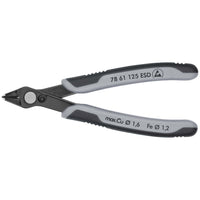 Knipex 78 61 125 ESD Zijsnijtang 64 HRC 125mm ESD - 4003773025184 - 78 61 125 ESD - Mastertools.nl