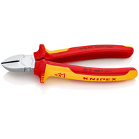 Knipex 70 06 180 Zijsnijtang Verchroomd Comfort 180mm VDE - 4003773033813 - 70 06 180 - Mastertools.nl