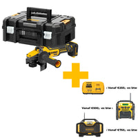 DeWALT DCG409NT FLEXVOLT Advantage Accu Haakse Slijper 125mm 18V XR Basic Body in TSTAK - 5035048742006 - DCG409NT-XJ - Mastertools.nl