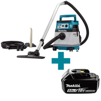 Makita DVC157LZX3 Accu Stofzuiger 2x18V Basic Body - 0088381899017 - DVC157LZX3 - Mastertools.nl