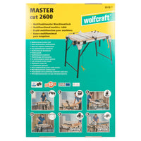 Wolfcraft MASTER cut 2600 Multifunctionele Werktafel - 6918000 - 4006885691803 - 6918000 - Mastertools.nl