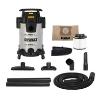 DeWALT DXV30SAPTA 30L RVS Nat- en Droogstofzuiger 230V - 6921183087678 - DXV30SAPTA - Mastertools.nl