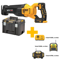 DeWALT DCS386NT FLEXVOLT Advantage Accu Reciprozaag 18V XR Basic Body in TSTAK - 5035048739549 - DCS386NT-XJ - Mastertools.nl