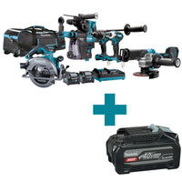 Makita DK0128G601 Accu Combiset 6-delig XGT 40V Max 4.0Ah in Tas - 0088381727884 - DK0128G601 - Mastertools.nl