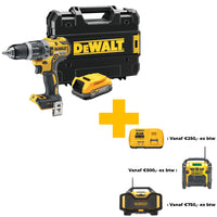 DeWALT DCD796E1T Accu klop-/schroefboormachine 18V XR POWERSTACK in TSTAK - 5035048788424 - DCD796E1T-XJ - Mastertools.nl